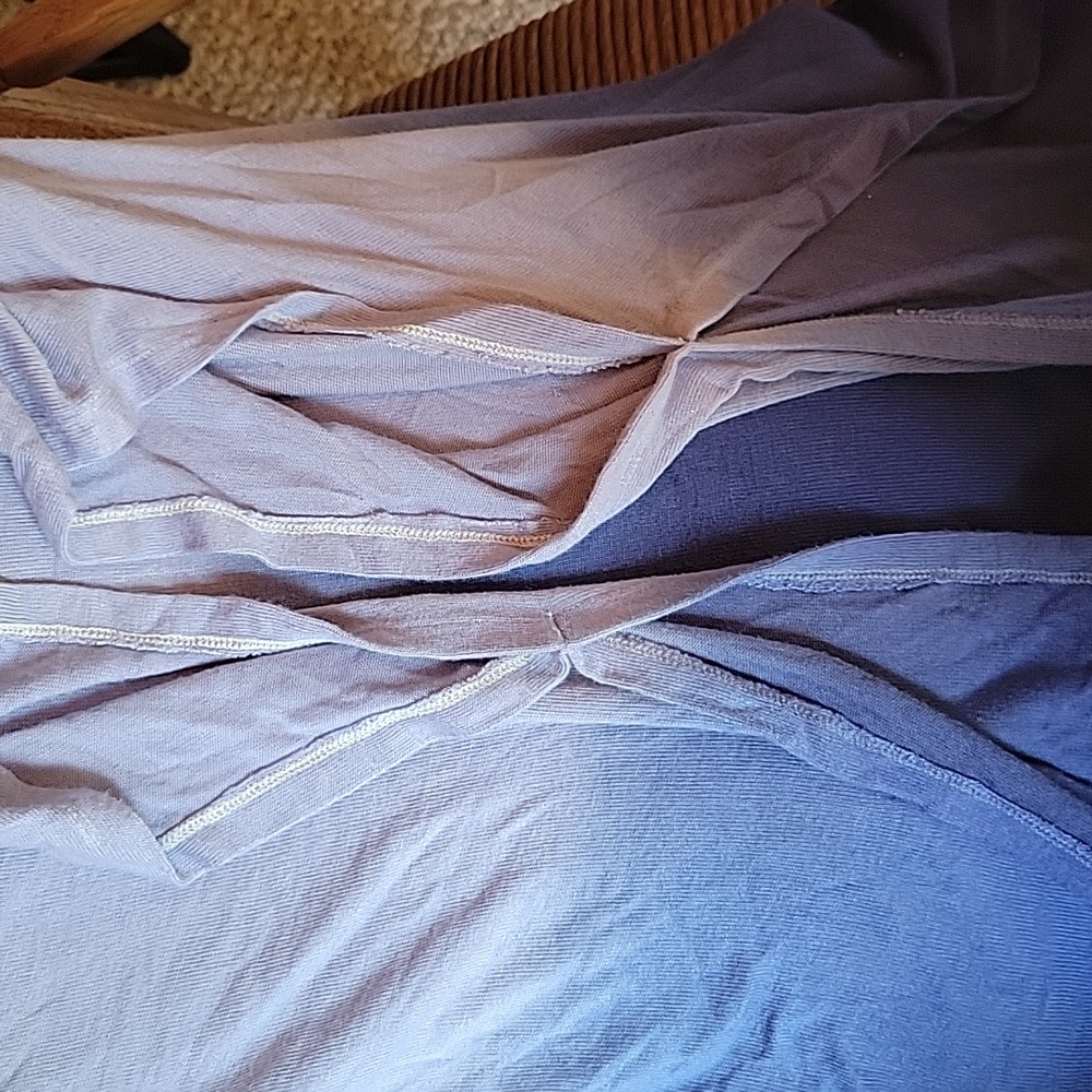 Lane Bryant, blue ombre short sleeve top, size 22/24 - Picture 10 of 12